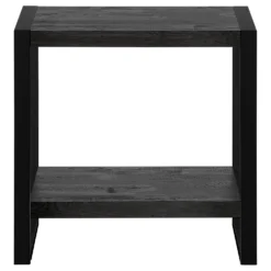 Table d'appoint - faux bois noir, métal noir - Monarch