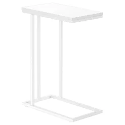 Table d'appoint - 25"H, blanc, métal blanc - Monarch
