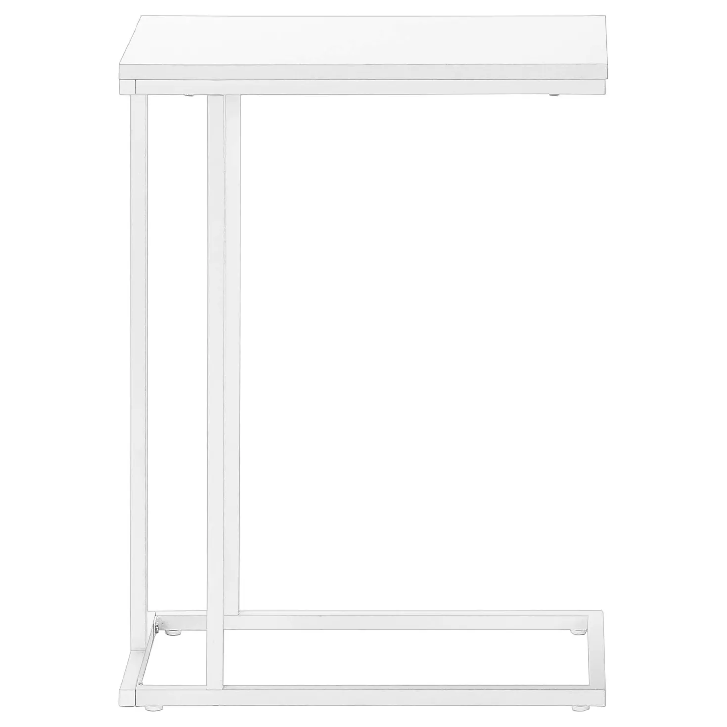 Table d'appoint - 25"H, blanc, métal blanc - Monarch