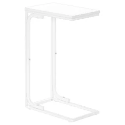 Table d'appoint - 25"H, blanc, métal blanc - Monarch