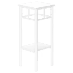 Table d'appoint - 28"H, blanc, métal blanc - Monarch