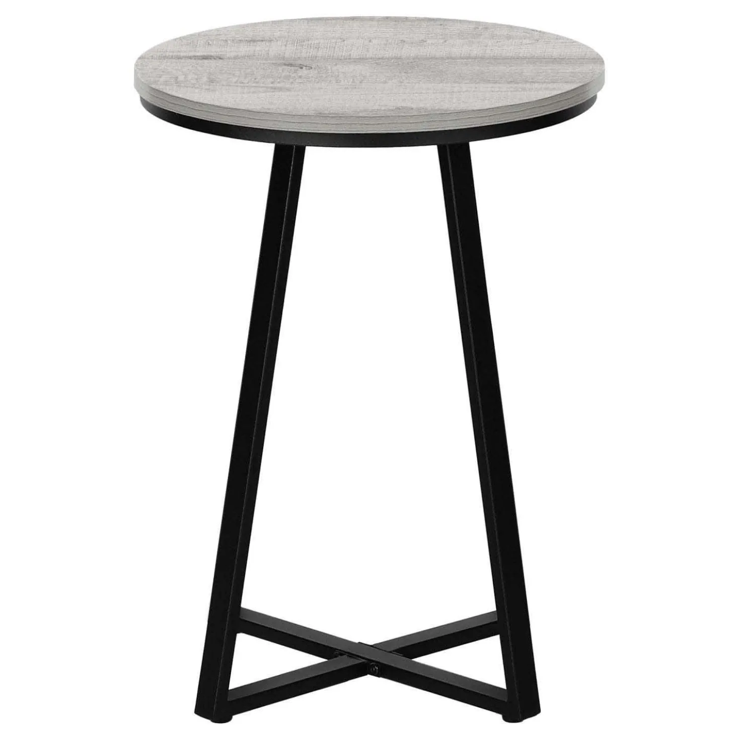 Table d'appoint - 22"H, gris, métal noir - Monarch