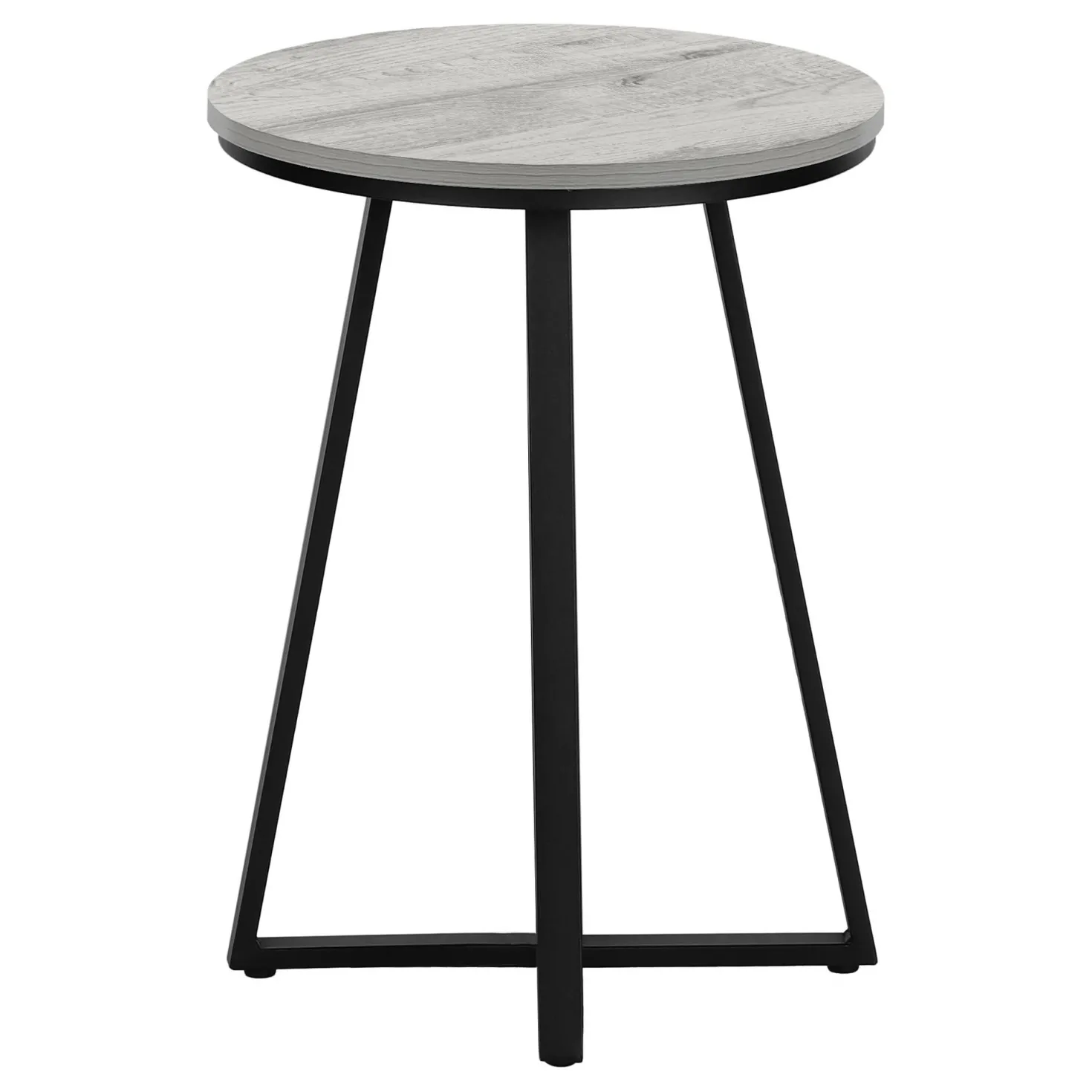Table d'appoint - 22"H, gris, métal noir - Monarch
