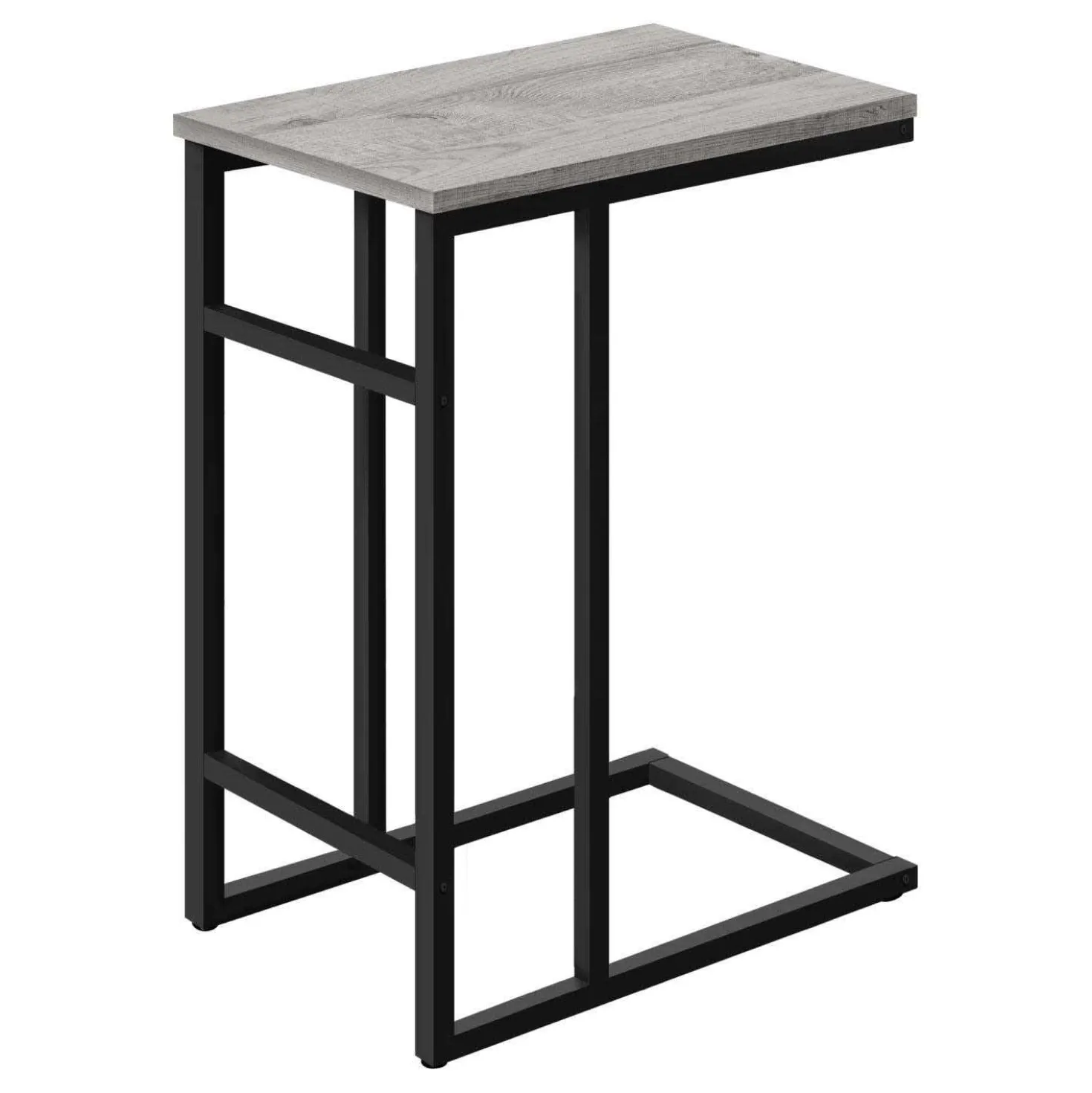 Table d'appoint - 24"H, gris, métal noir - Monarch