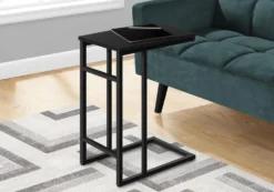 Table d'appoint - 24"H, noir, métal noir - Monarch