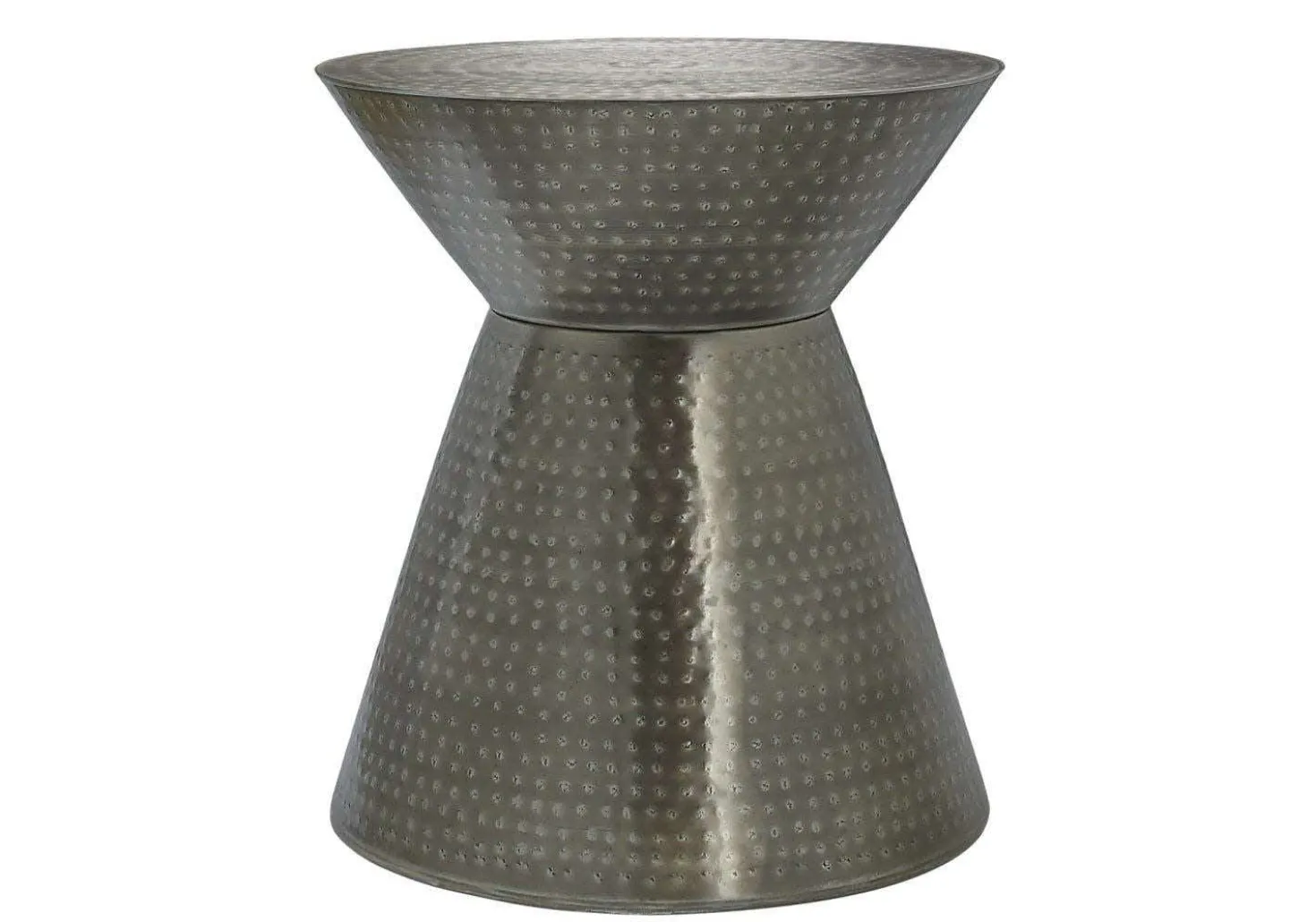 Table d'appoint - 22"H, table de bout drum métal gris - Monarch
