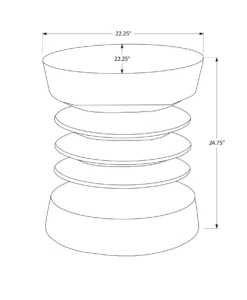 Table d'appoint intérieur ou extérieur 25