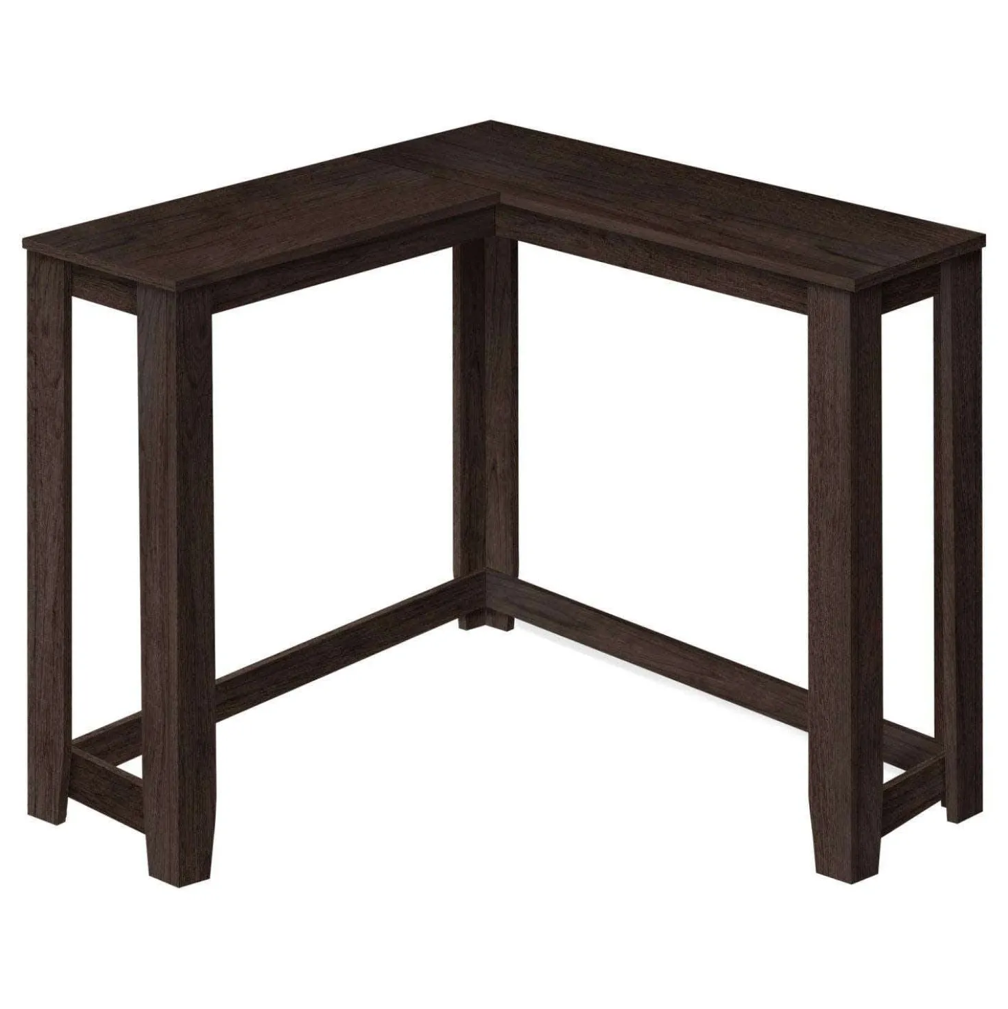 Table d'appoint - 48"L, console de coin espresso - Monarch