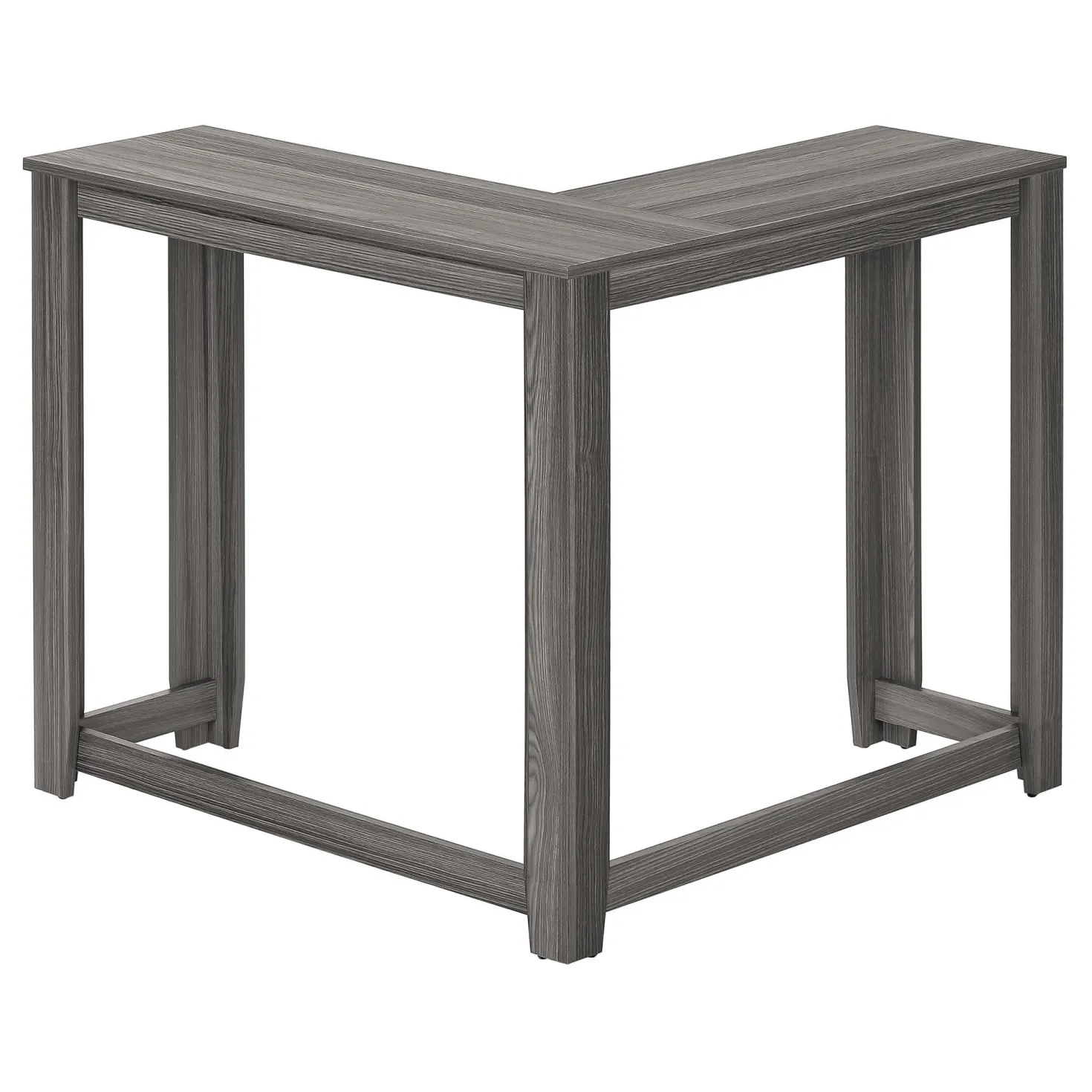Table d'appoint - 48"L, console de coin gris - Monarch