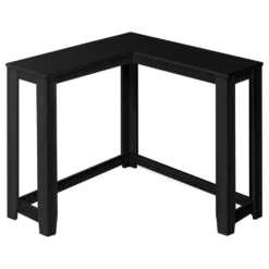 Table d'appoint - 48"L, console de coin noir - Monarch