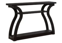 Table d'appoint - 47"L, console d'entrée espresso - Monarch