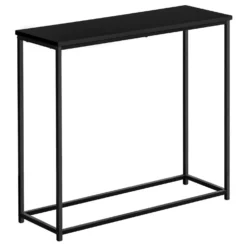 Table d'appoint - 32"L, console noir, métal noir - Monarch