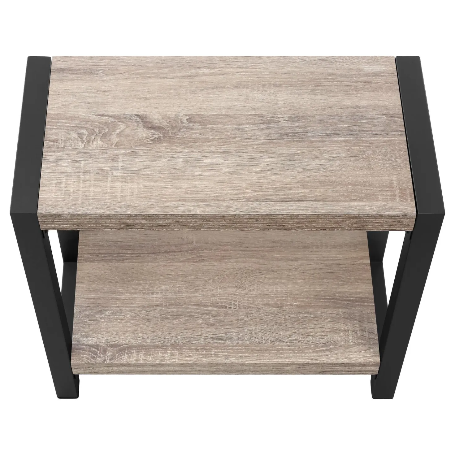 Table d'appoint - 2 niveaux, 1 tablette, panneaux épais, rectangulaire - 2 - Monarch