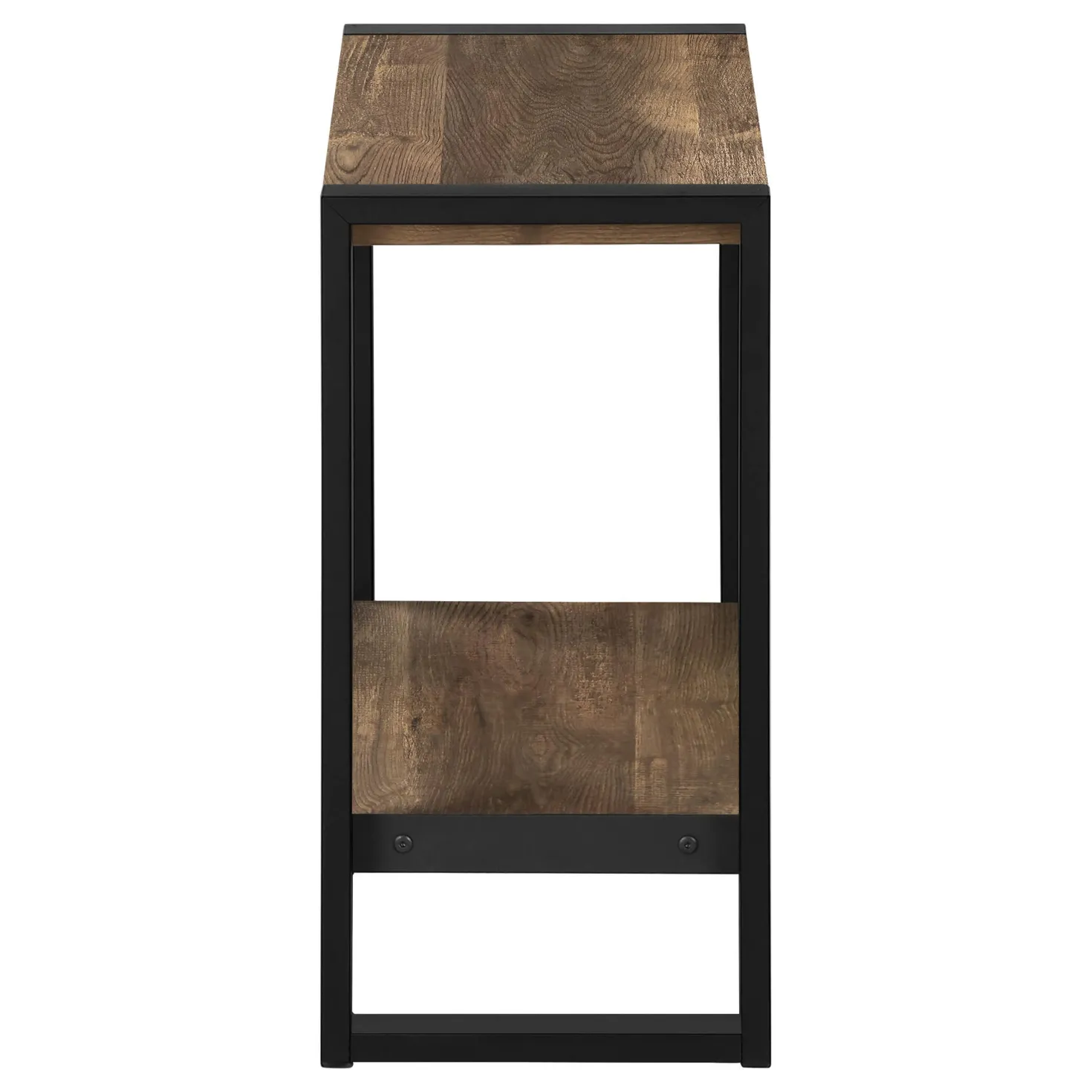 Table d'appoint - 2 niveaux, 1 tablette, rectangulaire - 24"H - faux bois r - Monarch