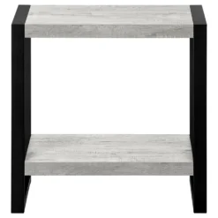 Table d'appoint - 2 niveaux, 1 tablette, rectangulaire - 24