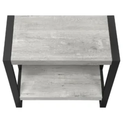 Table d'appoint - 2 niveaux, 1 tablette, rectangulaire - 24