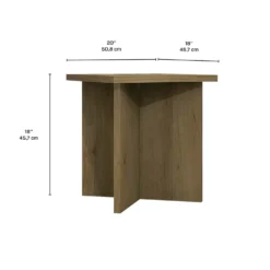 Table d’appoint à piètement croisé