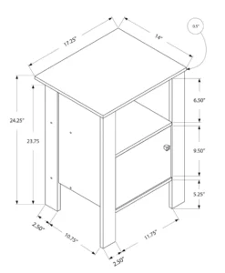 Table d'appoint - table de chevet chêne brun - Monarch