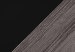 Table d'appoint - table de chevet noir, dessus gris - Monarch