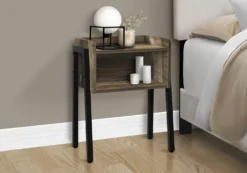 Table d'appoint, table de nuit - dessus de style plateau, 1 compartiment de - Monarch
