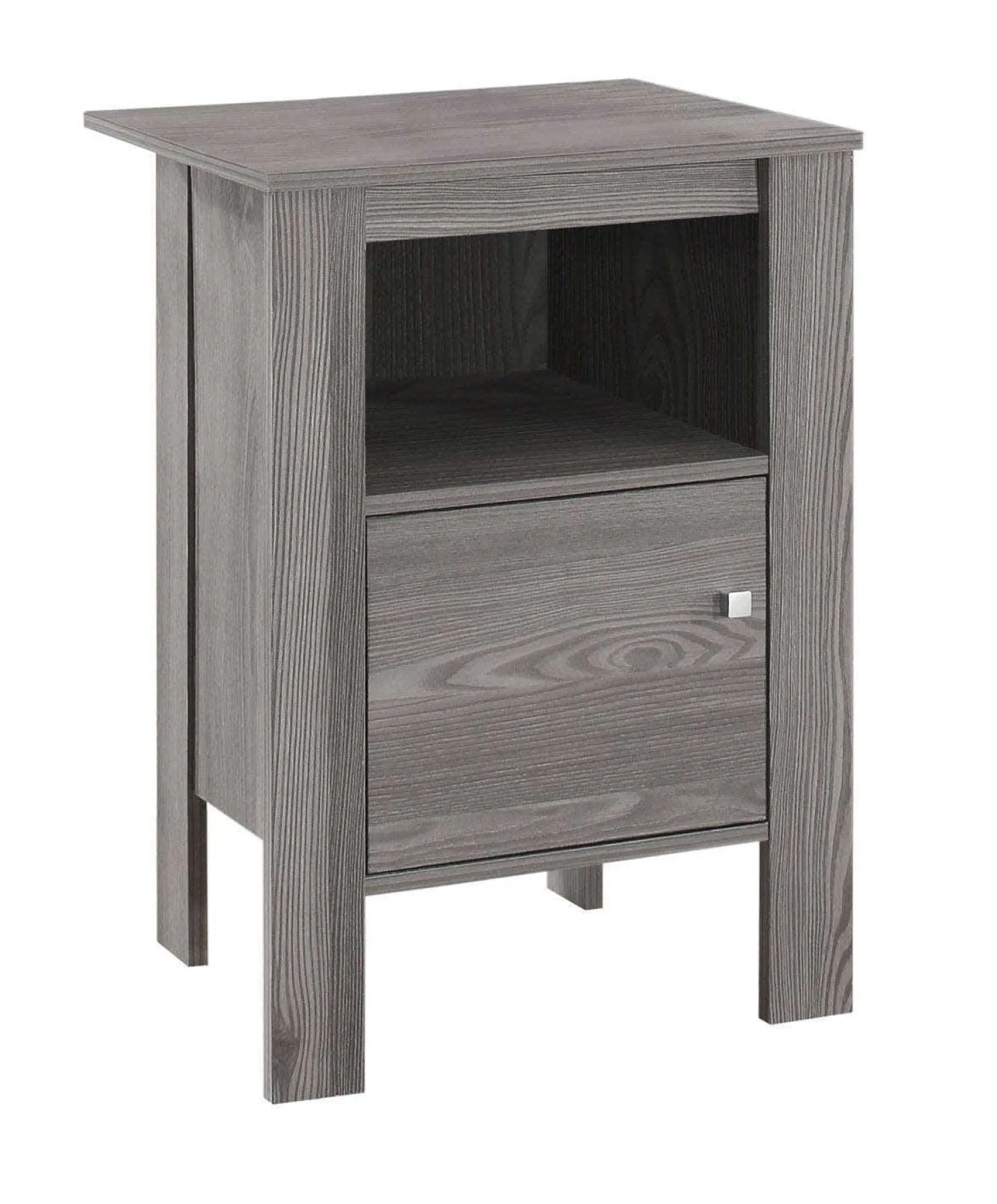 Table d'appoint, table de nuit - tablette ouverte, armoire de rangement, r - Monarch