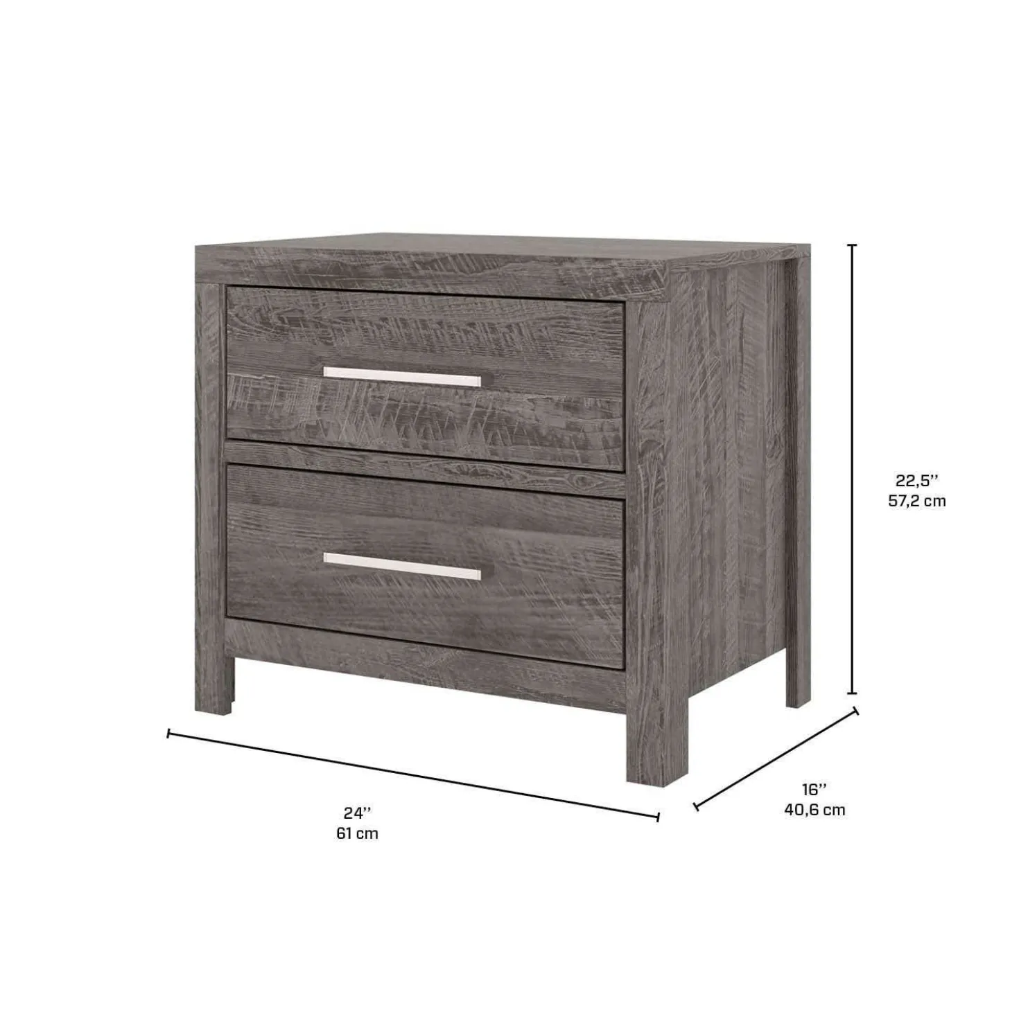 Table de chevet - gris