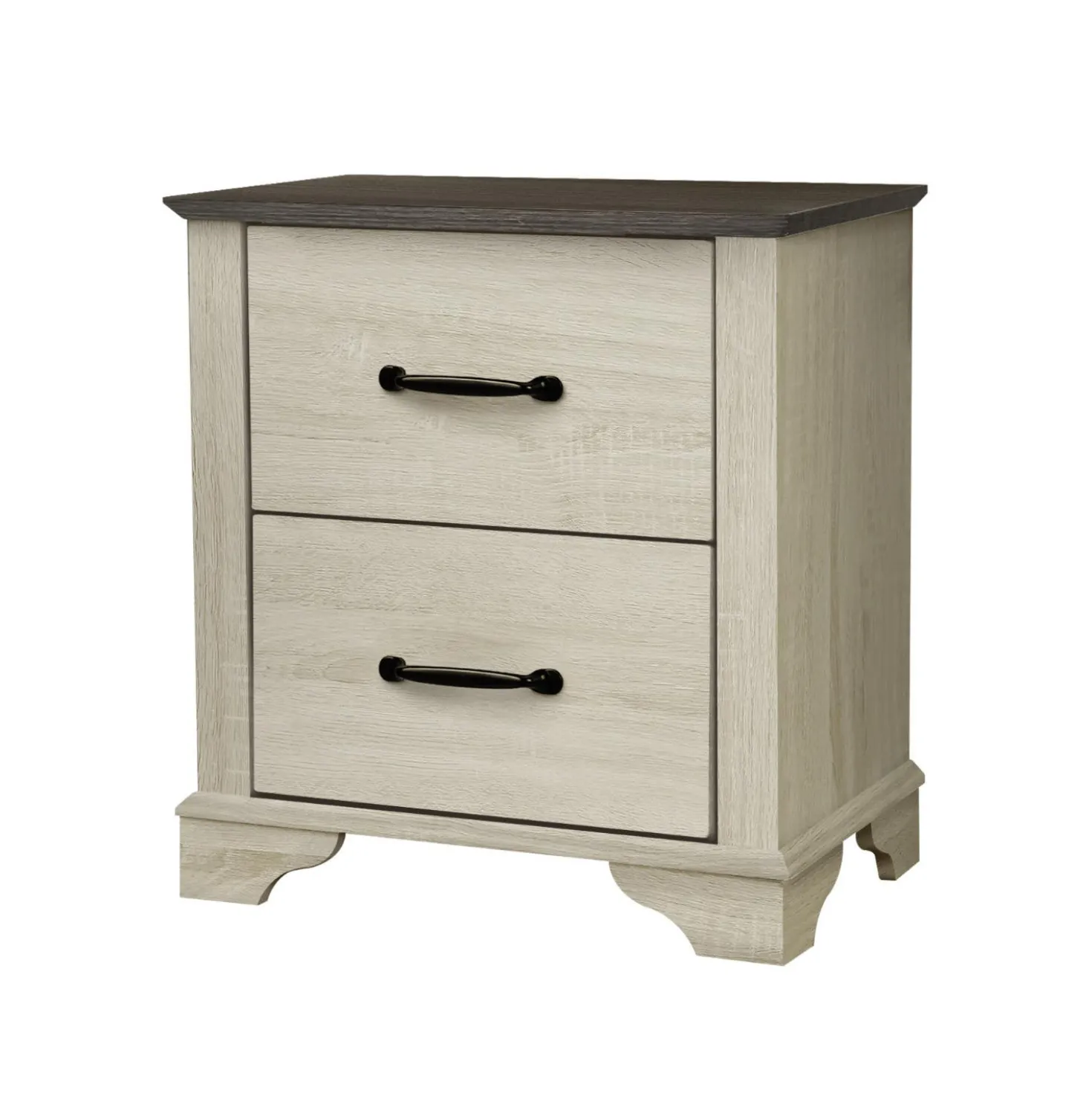 Table de chevet 2 tiroirs - Monarch