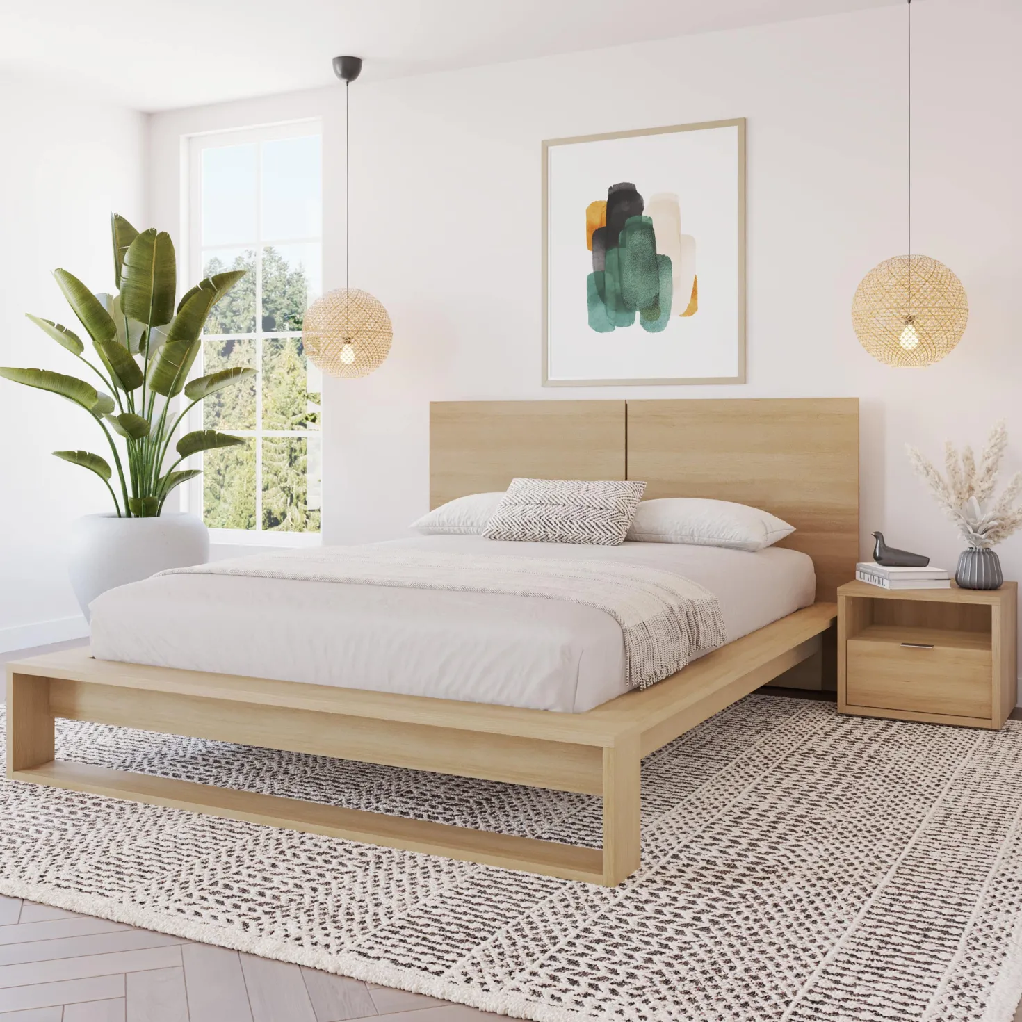Table de nuit 1 tiroir - Nexera