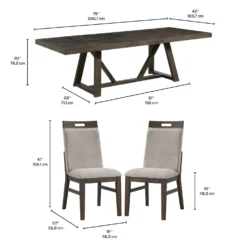 Table de salle à manger avec 4 chaises