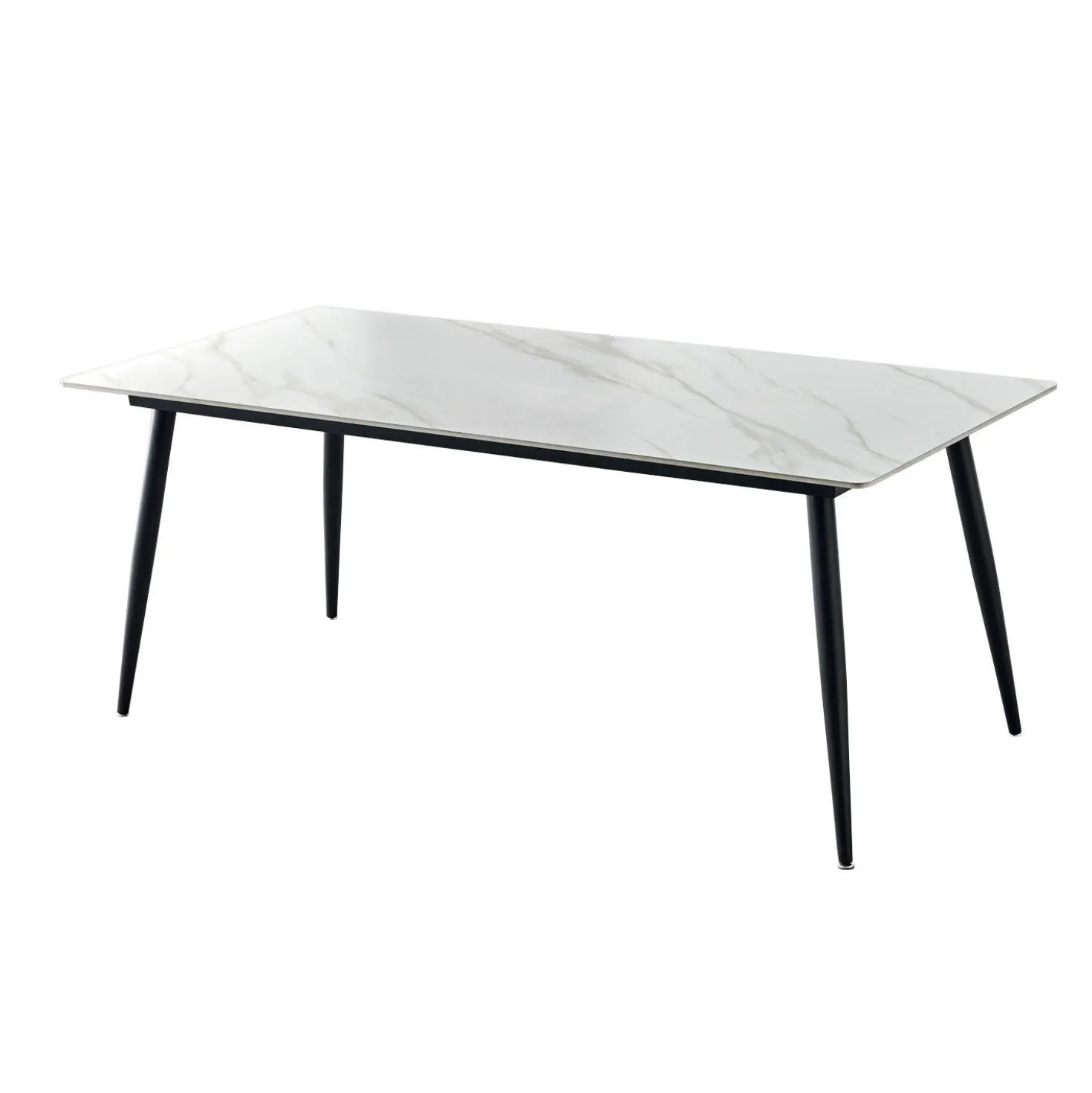 Table en pierre sintérisée avec 6 chaises