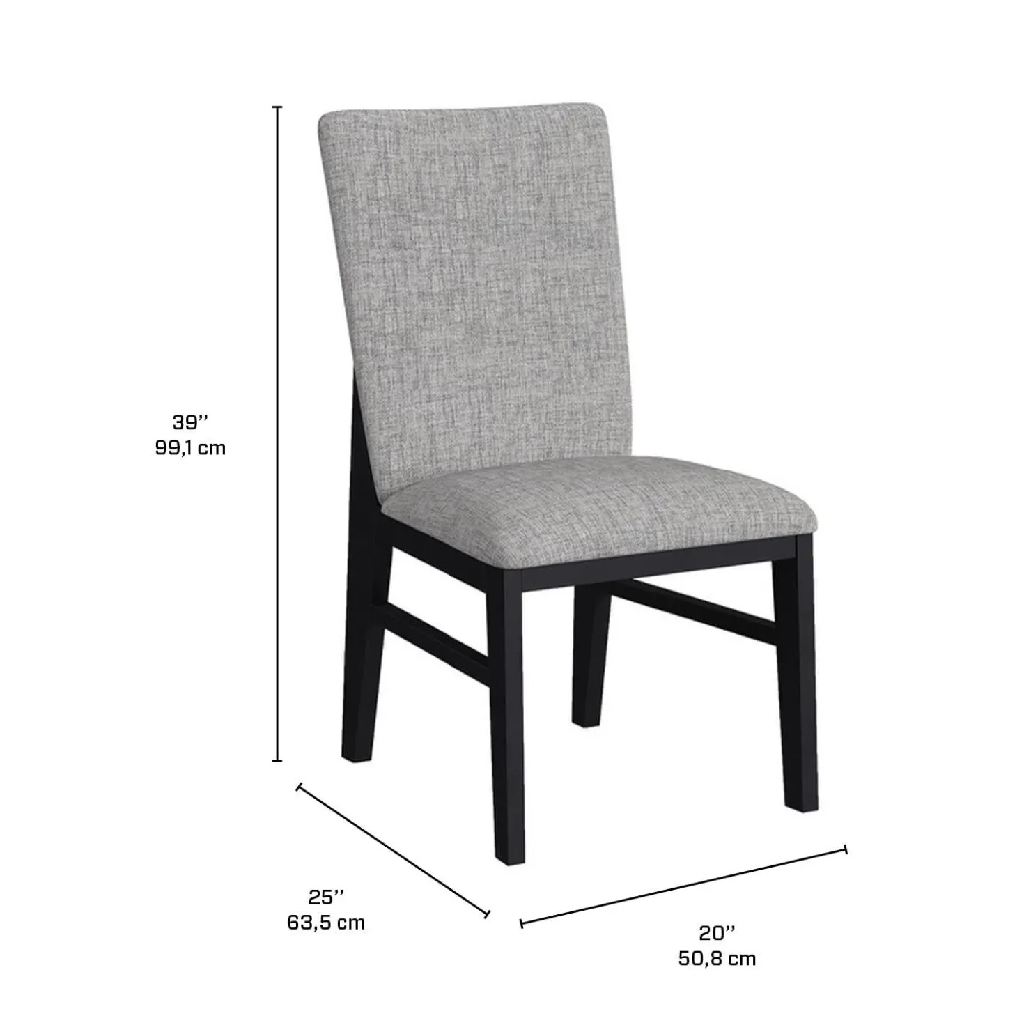 Table à manger avec plateau effet marbre blanc et 6 chaises - tissu gris