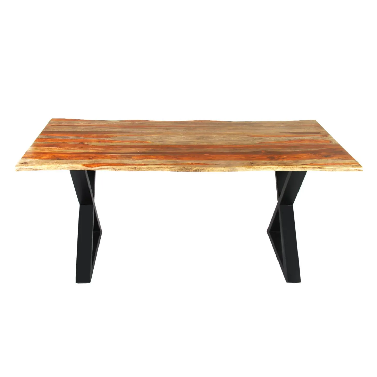 Table à manger en bois de sheesham gris - 67" x 36" x 30"