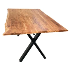 Table à manger en bois massif rectangulaire - 67