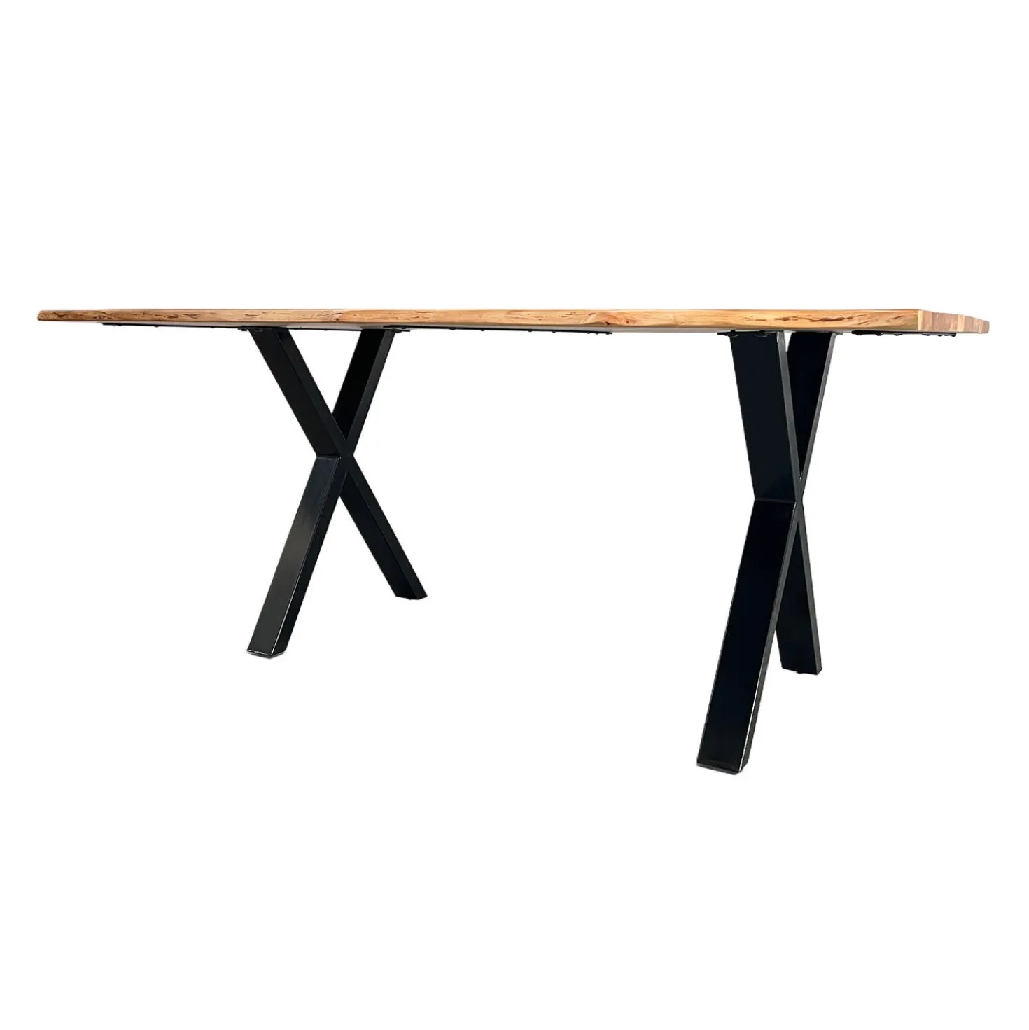 Table à manger en bois massif rectangulaire - 67"