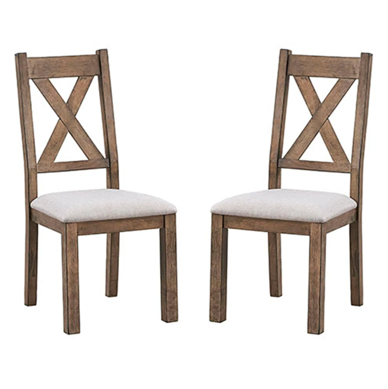 Table à manger rectangulaire avec 4 chaises - beige