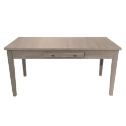 Table à manger rectangulaire avec panneaux à battants et tiroir