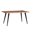 Table à manger rectangulaire en bois massif 58"