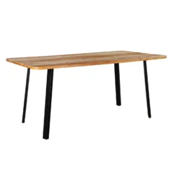 Table à manger rectangulaire en bois massif - 67"