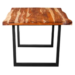 Table à manger rectangulaire en bois massif - 72