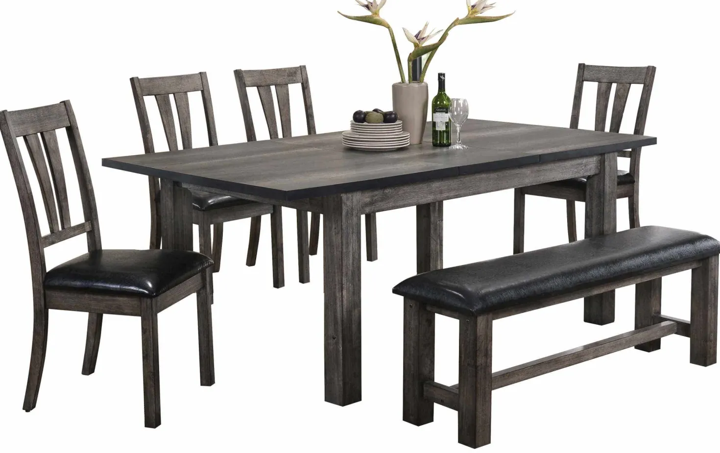 Table à manger rectangulaire extensible