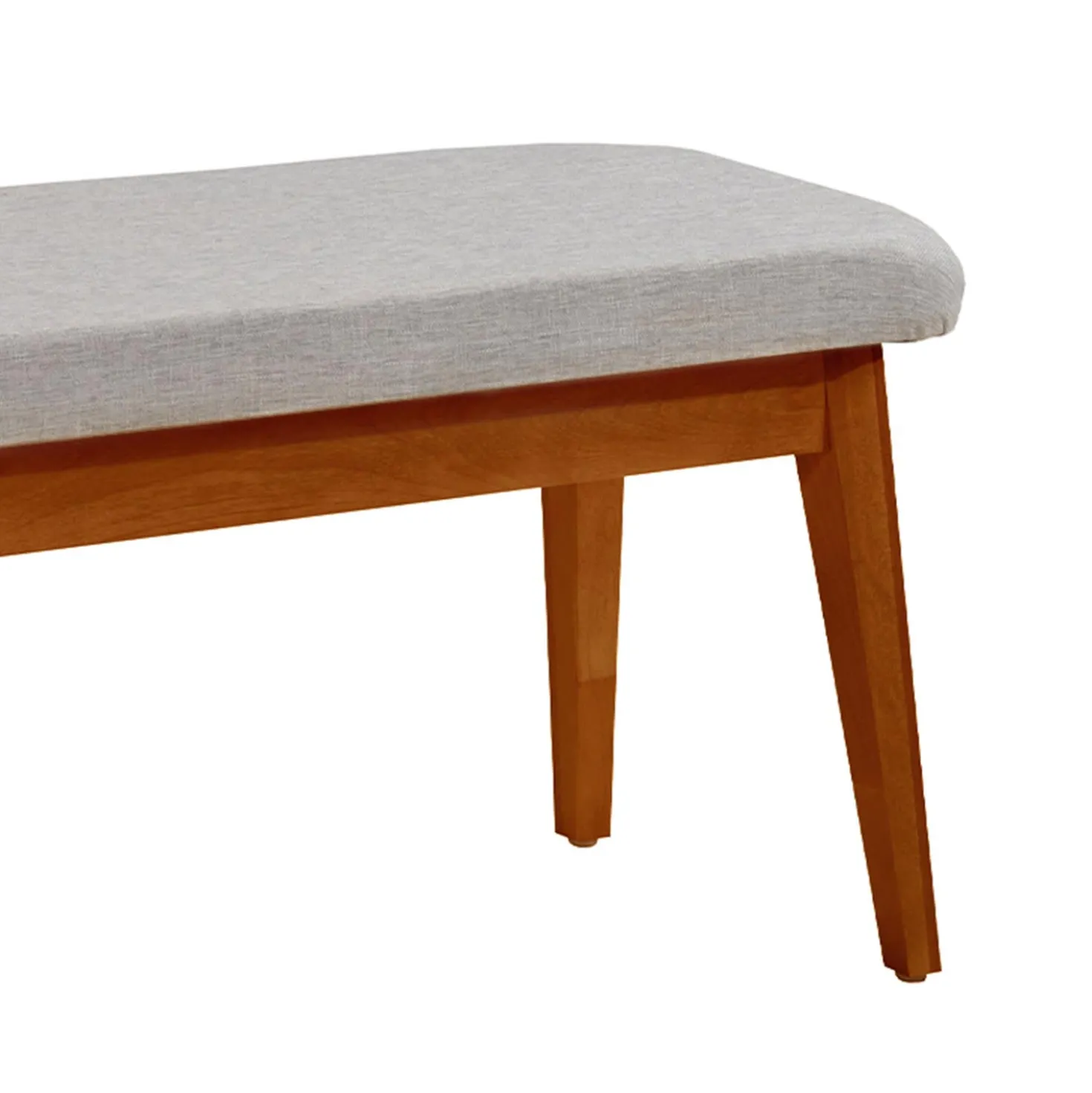 Table à manger rectangulaire extensible (48" à 60") avec 4 chaises et banc - brun