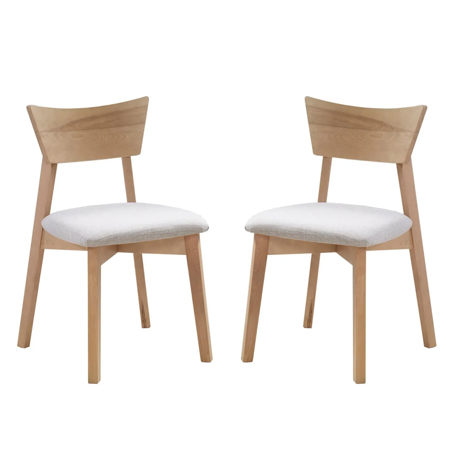 Table à manger rectangulaire extensible (48" à 60") avec 4 chaises - grège