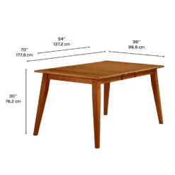 Table à manger rectangulaire extensible (54