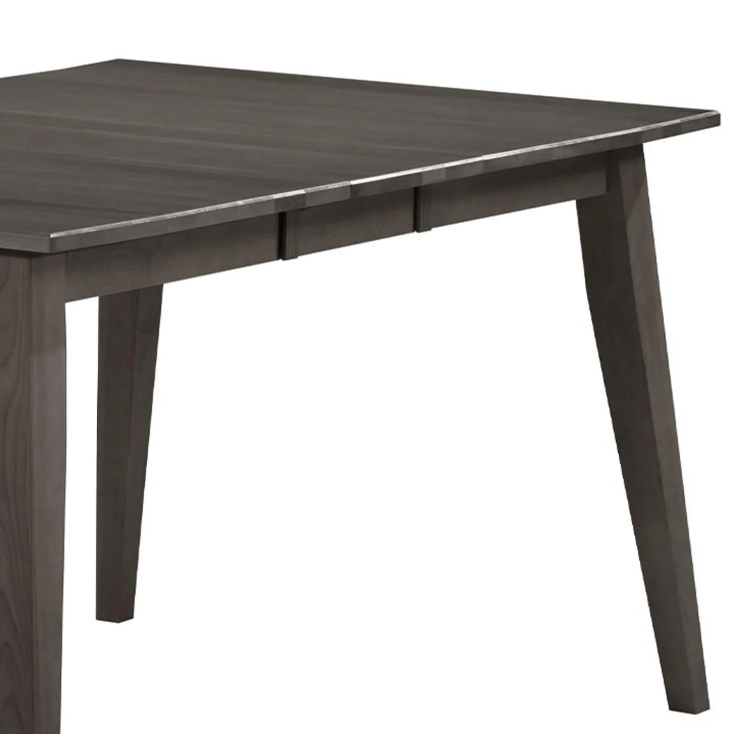 Table à manger rectangulaire extensible (54" à 70") avec 4 chaises et banc - ardoise