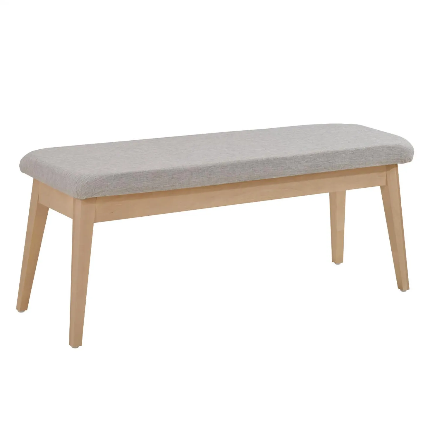 Table à manger rectangulaire extensible (54" à 70") avec 4 chaises et banc - grège