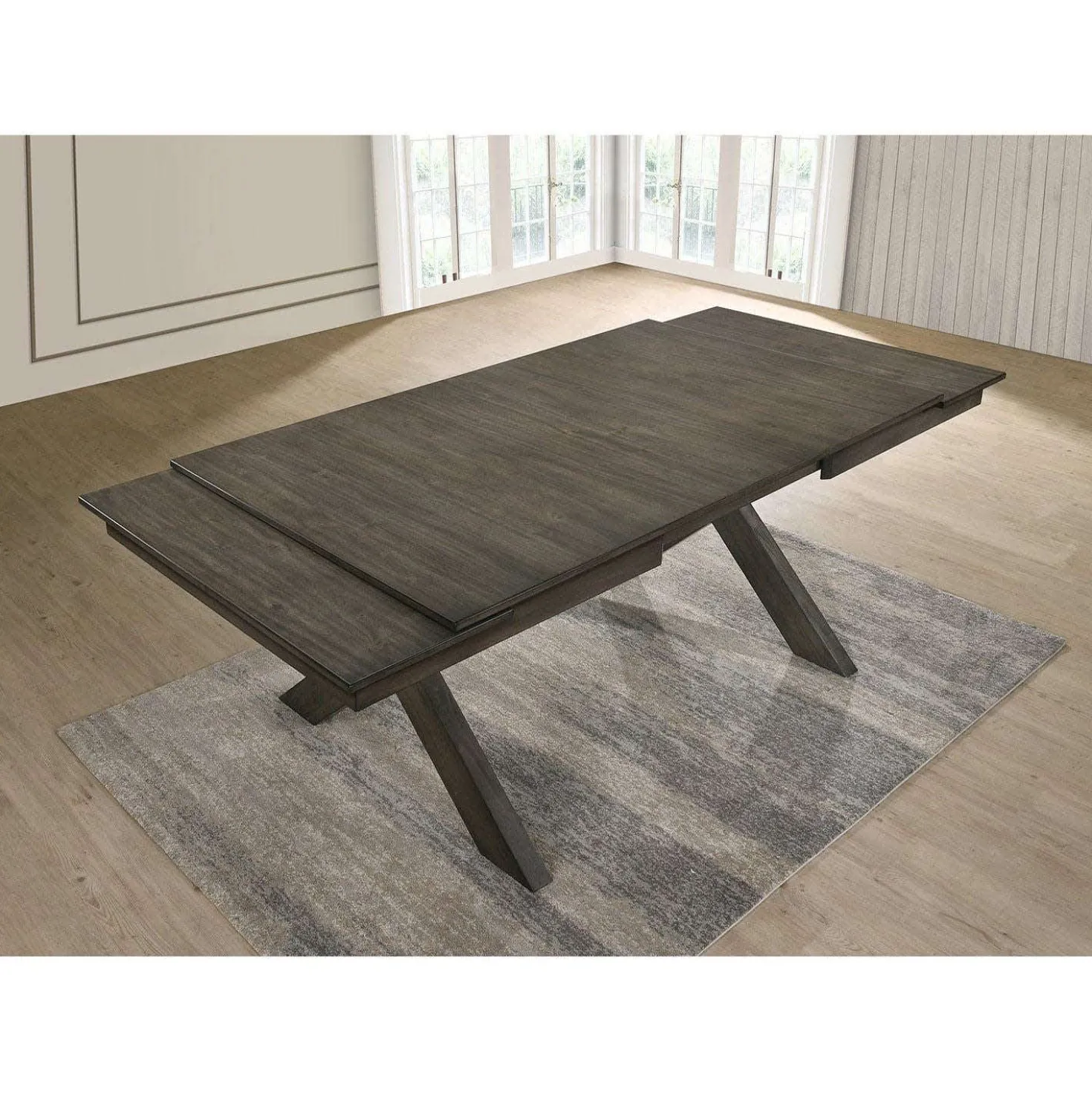 Table à manger rectangulaire extensible 66" à 94"