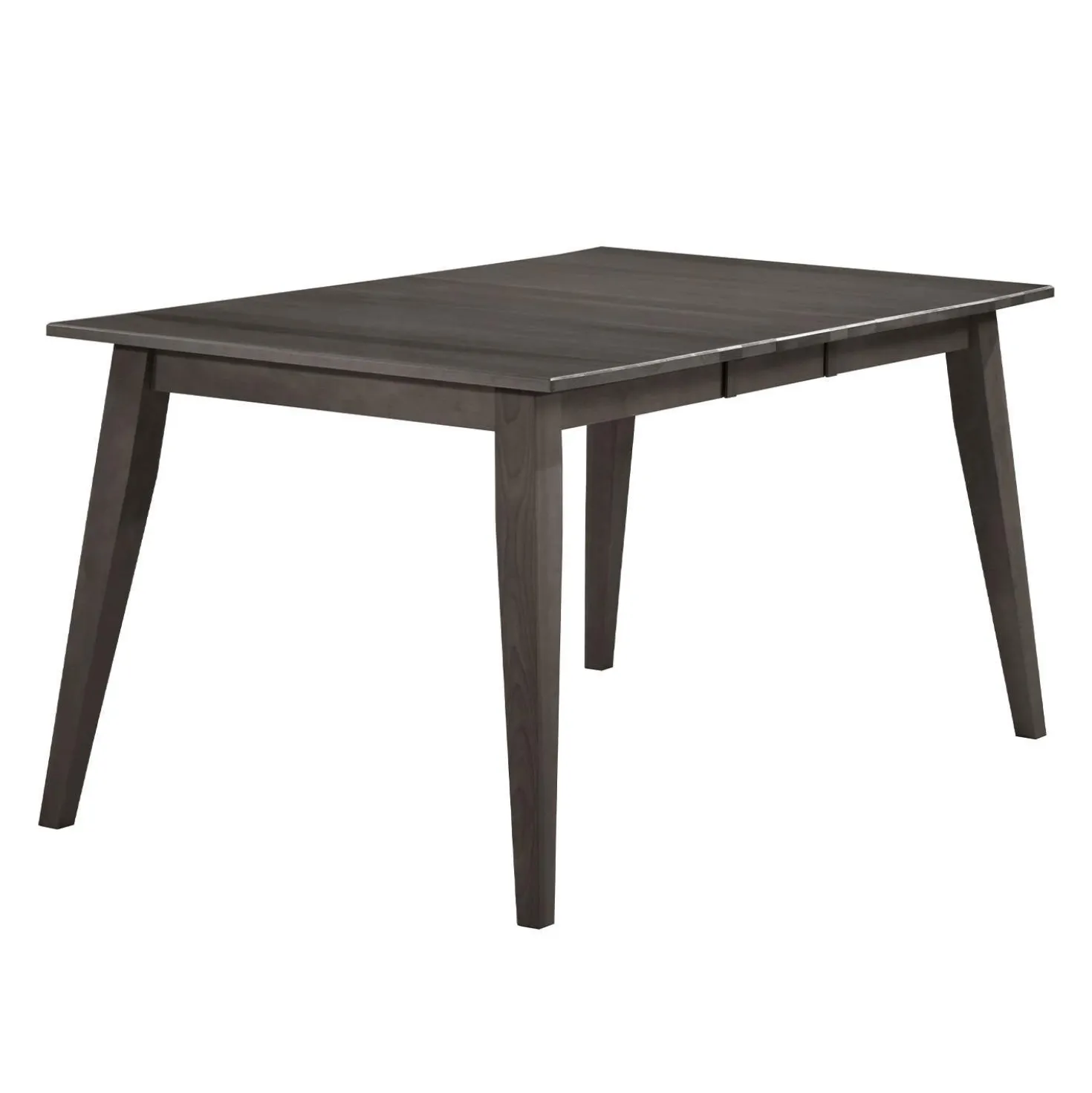 Table à manger rectangulaire extensible en bois massif 48" à 60" - ardoise