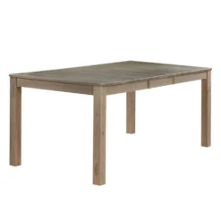 Table à manger rectangulaire extensible en bois massif 54" à 70"