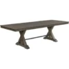 Table à manger rectangulaire extensible en bois massif