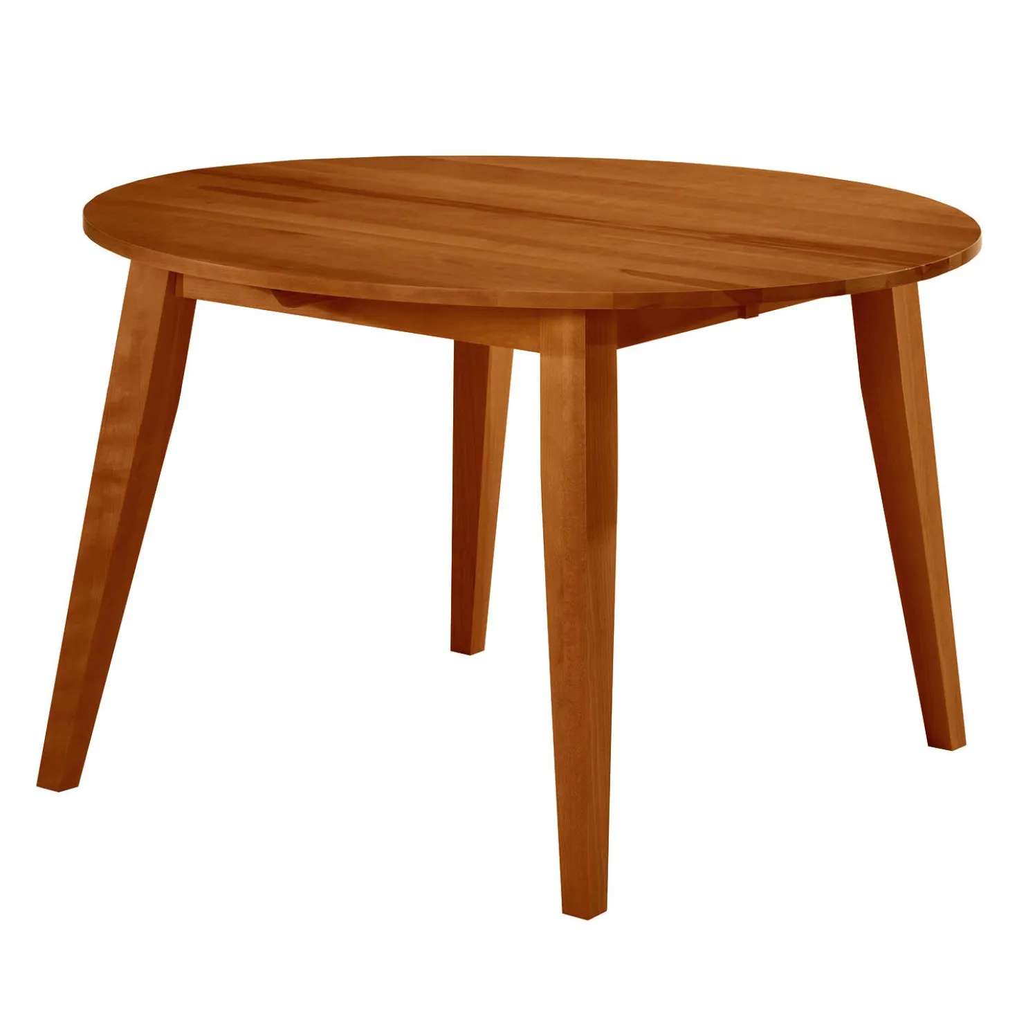 Table à manger ronde extensible (48" à 66") avec 4 chaises - brun